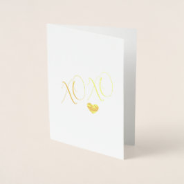 XOXO Love Heart Folie Kaarten
