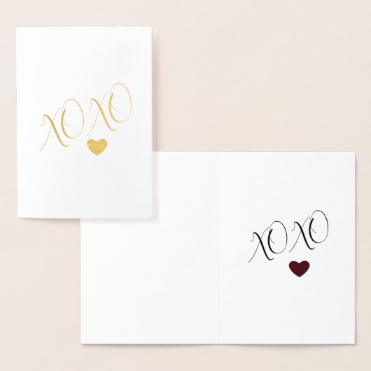 XOXO Love Heart Folie Kaarten (Display)
