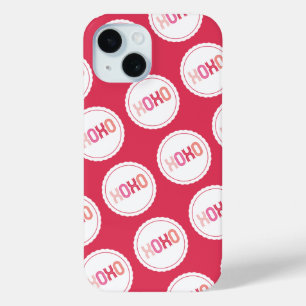 XOXO Love Kisses Scalloped Stippen Valentijnsdag iPhone 15 Case