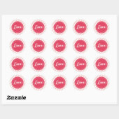 XOXO Love & Kisses Valentijn Party 3-inch Stickers (Vel)