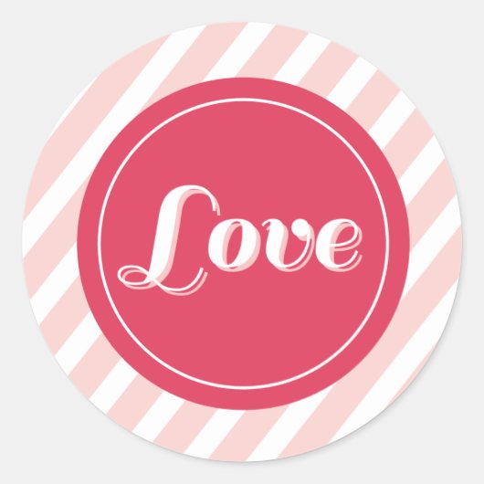 XOXO Love & Kisses Valentijn Party 3-inch Stickers (Voorkant)