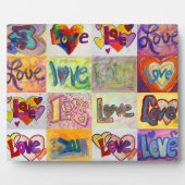 XOXO Love Mosaic Collage Painting Poem Plaque Fotoplaat (Voorkant)