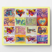 XOXO Love Mosaic Collage Painting Poem Plaque Fotoplaat (Voorkant)