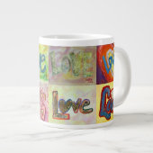 XOXO Love Mosaic Collage Paintings Mok (Voorkant rechts)