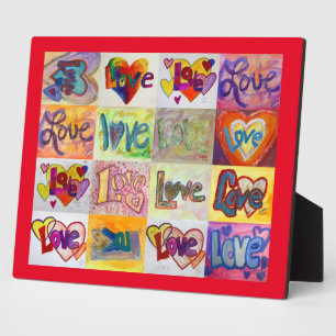 XOXO Love Mozaïek Collage Schilderij Gedicht Plaqu Fotoplaat