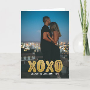XOXO Love Personalized Valentijnsdag Feestdagen Kaart
