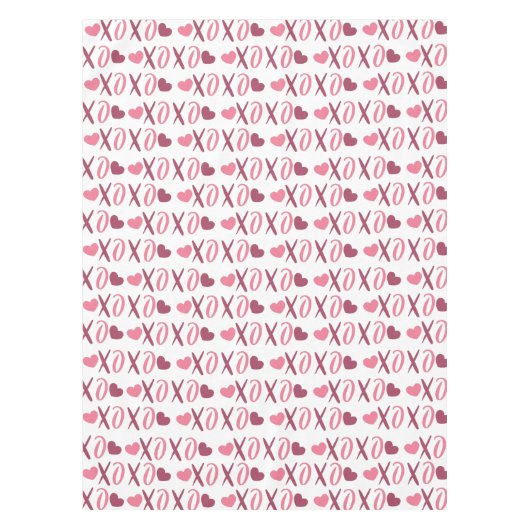 XOXO Love Valentijn design Tafelkleed (Voorkant)
