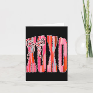 Xoxo Luipaard Strik Fun Valentijnsdag Coquette Nk Kaart