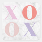 XOXO Marmeren Sticker (Voorkant)