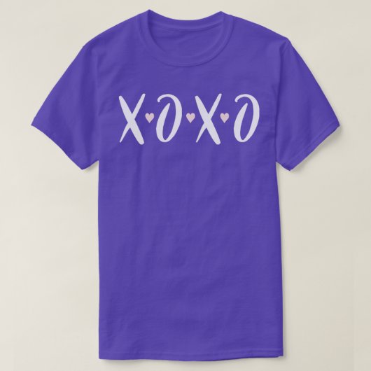 XOXO Mini Roze Hartjes Valentijnsdag Knuffels en K T-shirt (Design voorkant)