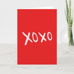 Xoxo Minimalistische Valentijnskaart Kaart