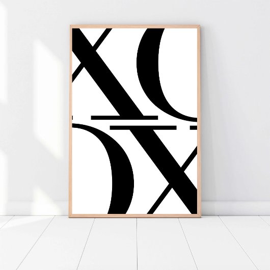 XOXO Mode Minimalistisch Kunstwerk Binnenlands Ont Poster