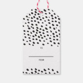 XOXO MODERN HOLIDAY met de hand geletterde verf mi Cadeaulabel (Achterkant)