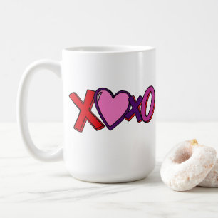 XOXO mok, Valentijnsdag mok, mok cadeau