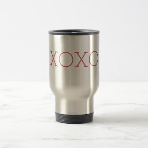 XOXO-Mok voor reizen/winkelwagentjes Reisbeker