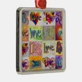 XOXO Mosaic Love Word Ornament (Rechts)