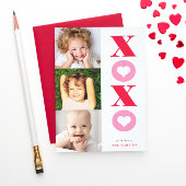 xoxo multi-foto Valentijnsdag kaart