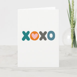 Xoxo nepkaart met goud folie-look kaart