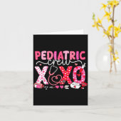 Xoxo Nurse Pediatric Crew Nurse Valentine Leopard Kaart (Gele Bloem)