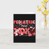 Xoxo Nurse Pediatric Crew Nurse Valentine Leopard Kaart (Gele Bloem)