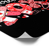 Xoxo Nurse Pediatric Crew Nurse Valentine Leopard  Poster (Hoek)