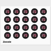 Xoxo Nurse Pediatric Crew Nurse Valentine Leopard Ronde Sticker (Vel)