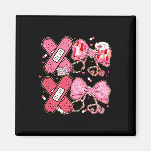 Xoxo Nurse Valentines Day Stethoscope Valentine Fo Magneet (Voorkant)