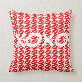 XOXO op de lips Square Pillow Kussen
