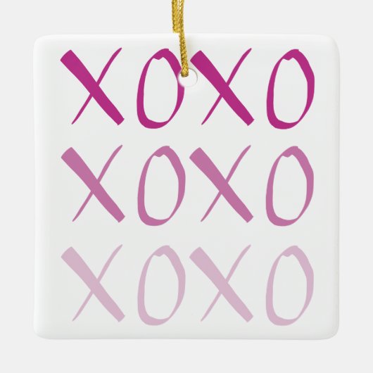 XOXO-Ornament Keramisch Ornament (Voorkant)