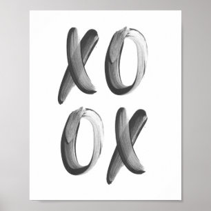 XOXO-penseellettertype Poster