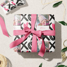 XOXO Photo and Heart Pattern Valentijnsdag