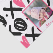 XOXO Photo and Heart Pattern Valentijnsdag Tissuepapier (Detail)