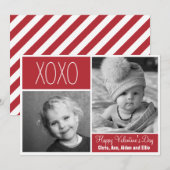 XOXO Photo Collage Wenskaart Kaart (Voorkant / Achterkant)