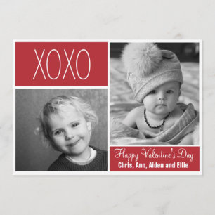 XOXO Photo Collage Wenskaart Kaart