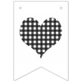 xoxo plaid check & red hart valentijn decor vlaggetjes (Eerste vlag)