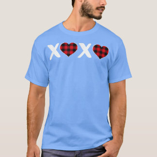 XOXO Pset Heart Print Graphic Womens Valentijns T-shirt