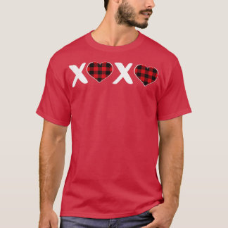 XOXO Pset Heart Print Graphic Womens Valentijns T-shirt