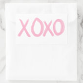 XOXO RECHTHOEKIGE STICKER (Tas)