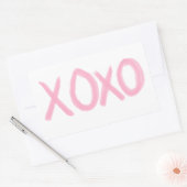 XOXO RECHTHOEKIGE STICKER (Envelop)