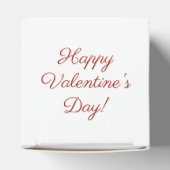 XOXO Red Glitter | Glam Brushstroke Hug en Kisses Bedankdoosjes (Bovenkant)