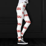 XOXO Red Glitter | Glam Brushstroke Hug en Kisses Leggings<br><div class="desc">Casual, funky, met de hand bediende borstelkalligrafie "XOXO"-knuffels en kisses Wordart in faux metallic red glitter shimmer lettering. Het typografische ontwerp kenmerkt een chic modern manuscript dat mooi op een stevige achtergrond wordt gecontrasteerd die voor een uniek elegant thema groot is. Dit gemengde middelgrote verloop dat de perfecte pop van...</div>