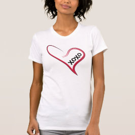 Xoxo! Red Heart met een Custom Message! T-shirt