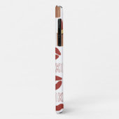 XOXO, Red Lips en Red Lipsticks Pattern Case-Mate iPhone Case (Achterkant/links)
