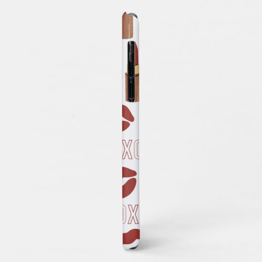 XOXO, Red Lips en Red Lipsticks Pattern Case-Mate iPhone Case (Achterkant/links)
