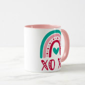 XOXO regenboog Mok (Voorkant rechts)