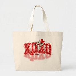 XOXO Rode Glitter Harten & Dalmatian Print Strik Grote Tote Bag