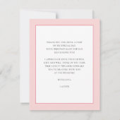 XOXO Rode Hartjes Bruidsmeisje Uitnodiging Platte  (Achterkant)