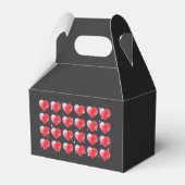 Xoxo romantische rode harten Valentijnsdag Bedankdoosjes (Achterkant)