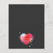 Xoxo romantische rode harten Valentijnsdag Flyer (Achterkant)