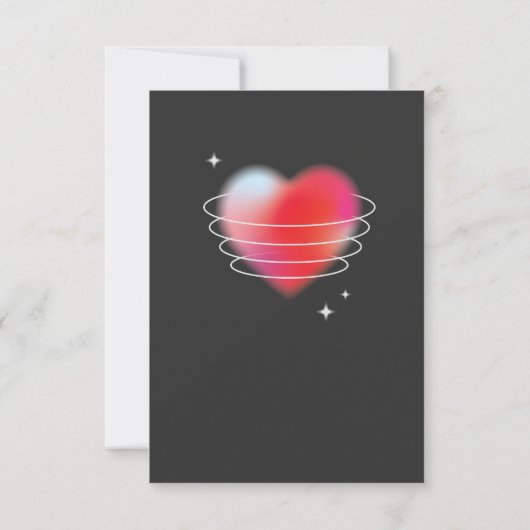 Xoxo romantische rode harten valentijnsdag  RSVP kaartje (Achterkant)